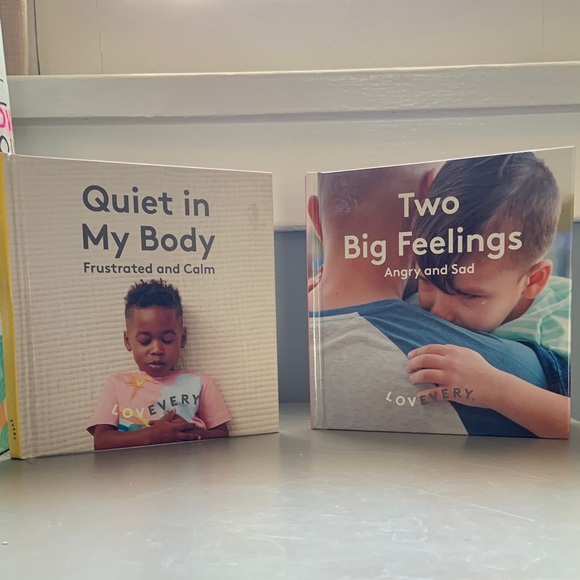LOVEVERY Other - Lovevery Emotional Learning Board Book Pair - Pink & Blue